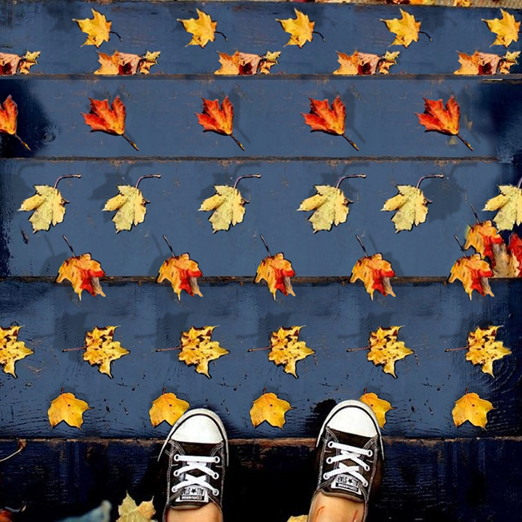 Stereogram by 3Dimka: @eve_ma_. Tags: leaves leaf autumn fall stairs staircase, hidden 3D picture (SIRDS)