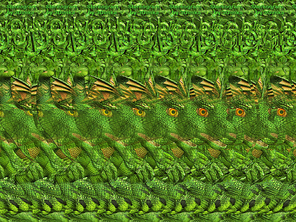 Stereogram by 3Dimka: Little Draco. Tags: dragon, eggs, hatchling, fantasy, hidden 3D picture (SIRDS)