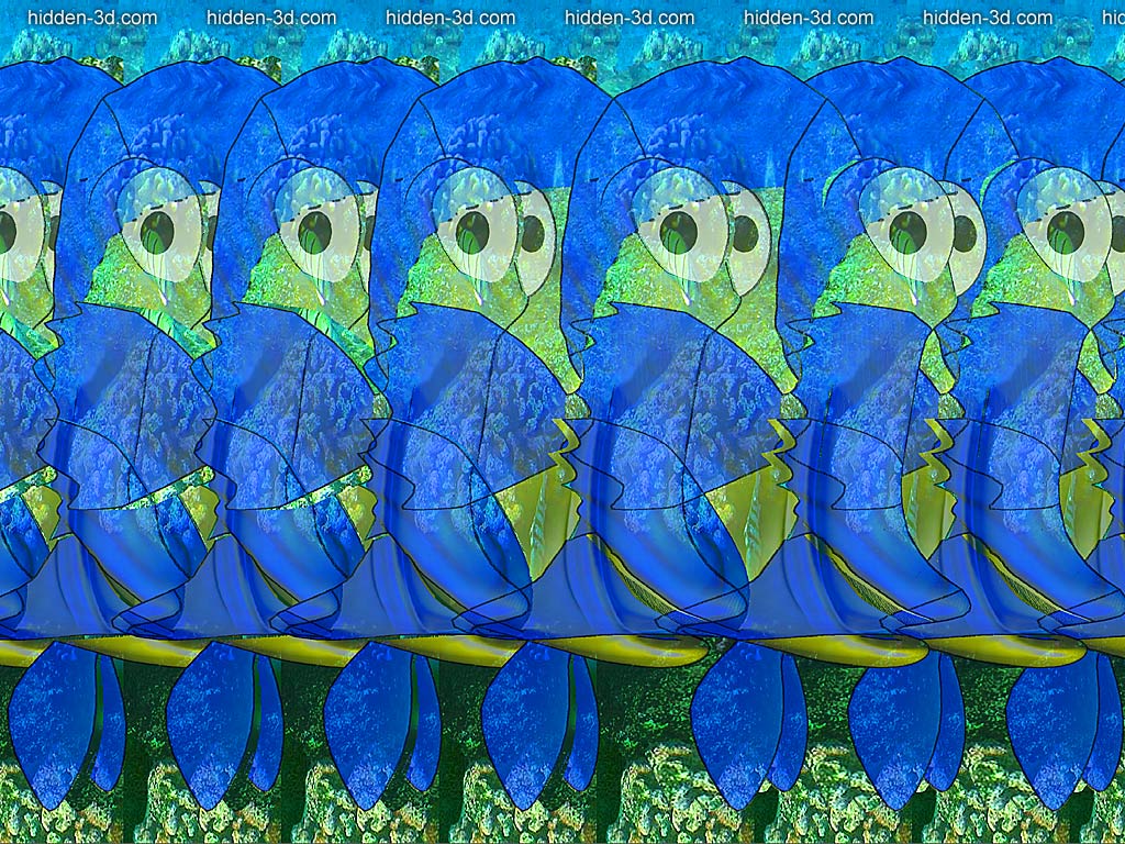 Stereogram by 3Dimka: Fish (Cross-eyed). Tags: crosseyed, fish, ocean, hidden 3D picture (SIRDS)
