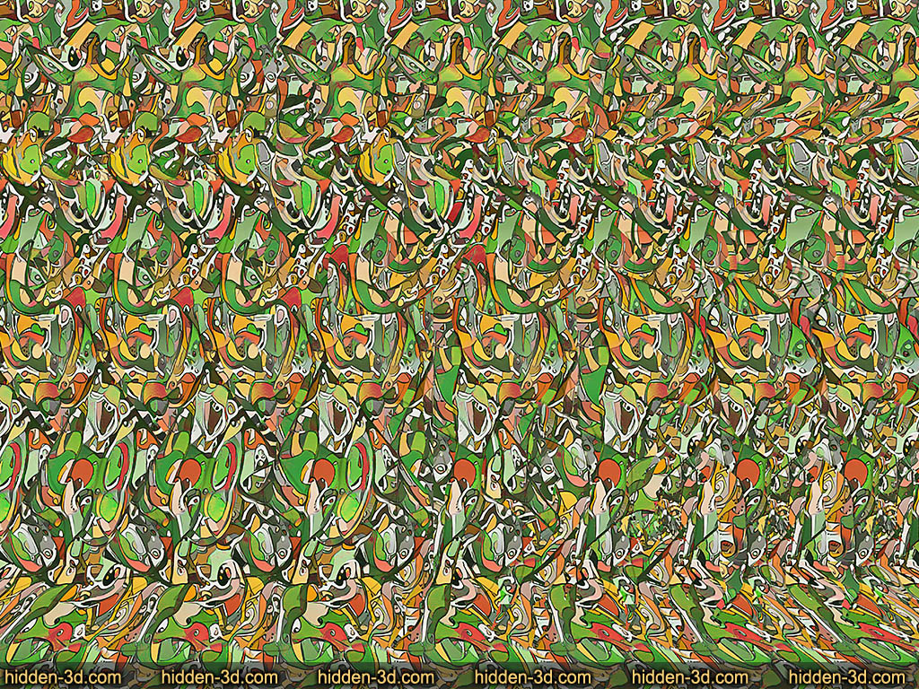 Stereogram by 3Dimka: Gracious Clumsiness. Tags: giraffe funny animal posing room vase hoop ring, hidden 3D picture (SIRDS)