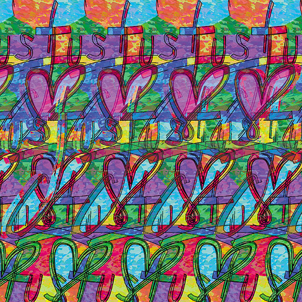 Stereogram by 3Dimka: Just ♥. Tags: heart, love, logo, hidden 3D picture (SIRDS)