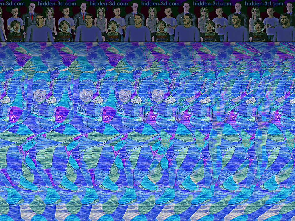 Stereogram by 3Dimka: Figures. Tags: skate figure skating sport, hidden 3D picture (SIRDS)