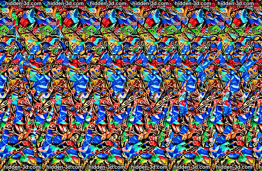 Stereogram by 3Dimka: Tiny scales. Tags: fish betta tail fin water ocean sea, hidden 3D picture (SIRDS)