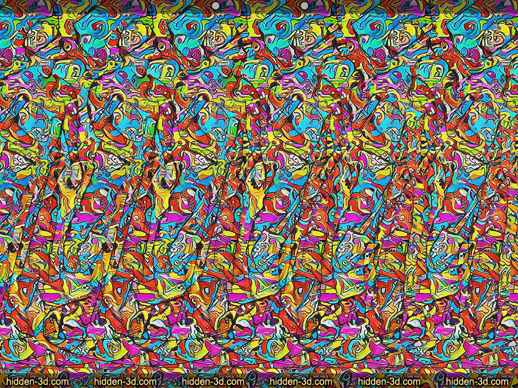 Stereogram by 3Dimka: I don't dig it. Tags: men at work shovel brick worker, hidden 3D picture (SIRDS)