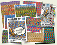 Stereogram Posters and Coloring Pages