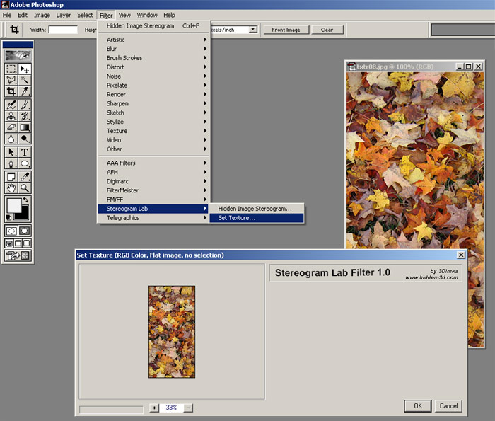 Stereogram Lab Filter Set Texture
