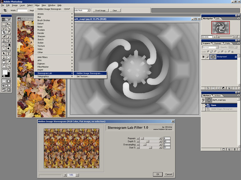 Stereogram Lab Filter Render Dialog